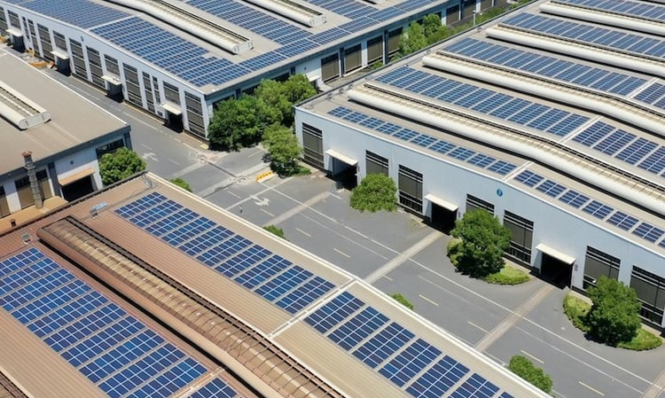 self storage facility solar panels